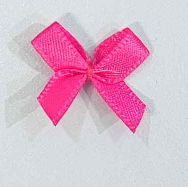 1 Stück mini Satinschleife 1,9 cm Nr. 3: pink
